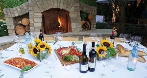 Wine Fireplace Cafe Tortina
