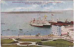 Overlooking the Harbor Postcard