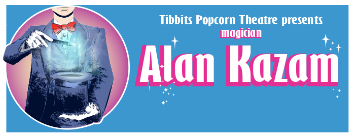 Tibbits Popcorn Theatre presents magician Alan Kazam